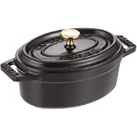 STAUB Cocotte Ovalada- Hierro Fundido- Negro- 11 cm